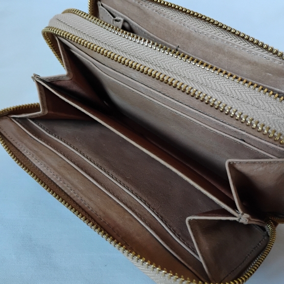 Women's Large Vintage Embossed Leather Chicago White Sox Wallet MLB Baseball Y2K - Picture 10 of 14